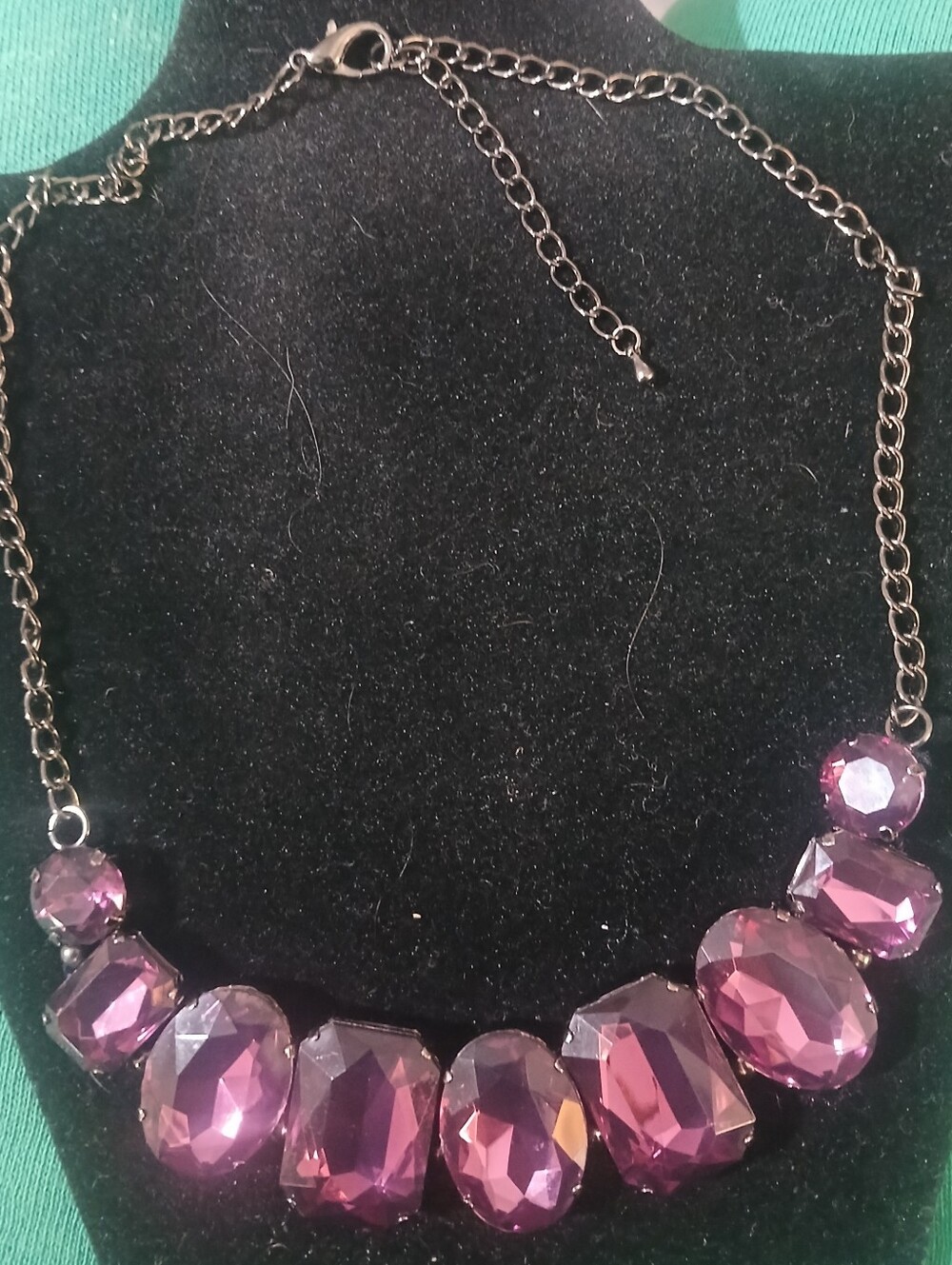 Purple Statement Crystal Necklace